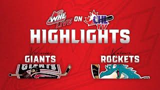 Vancouver Giants at Kelowna Rockets 11/22 | WHL Highlights 2024-25