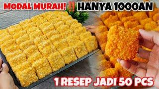 IDE JAJANAN 1000AN 1 RESEP JADI 50 PCS!! JUALAN INI BISA FROZEN FOOD KALO GA HABIS BISA MASUK KULKAS