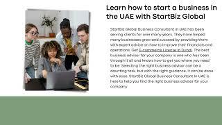 Learn how to start a business in the UAE with StartBiz Global.