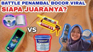 Review Battle Penambal Bocor Lakban Aluminium Foil Aquaproof Lem Tembak Kaca Waterproof Spray