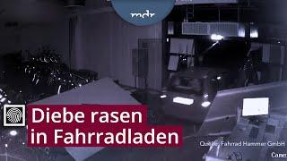 Bei der Tat gefilmt: Einbrecher plündern mit gestohlenem Auto | Kripo live | MDR