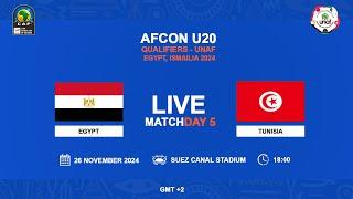 U20 AFCON 2025 Qualifiers - UNAF - EGYPT  VS TUNISIA