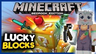 MCPE Lucky Blocks Command Tutorial!  Minecraft Bedrock Tutorial