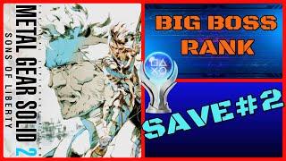 MGS2 Master Collection - Big Boss Rank | Save#2