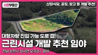 [68] 대형차량 진입 가능! 공장, 창고, 농장 등 개발활용폭 넓은 임야.