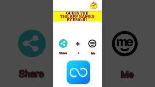 Guess The Aap Name By Emoji । Guess The Word । Puzzle game । #trending #quiz #tiktok #iqtest #puzzle