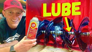 HOW TO LUBRICATE CRAFTSMAN MTD CUB CADET SNOWBLOWER AUGERS (Seize Happens)