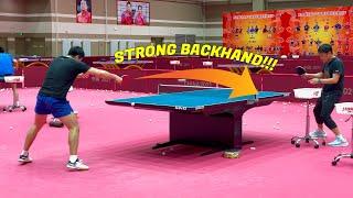 This is the reason Liang Jingkun has a strong backhand!