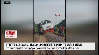 Kereta Api Pandalungan Anjlok di Stasiun Tanggulangin