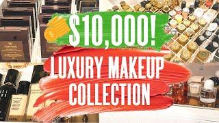How I Organize my HUGE $10k Luxury Makeup Collection Fall 2021 | High End, Expensive Makeup
