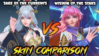 Odette - Wisdom of the Stars starlight skin V.S. Sage of the Currents skin - MLBB - Skin Comparison