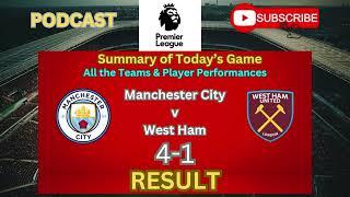 Manchester City Back on Track With Commanding Win Over West Ham.