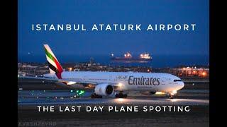 Last Plane Spotting at Istanbul Atatürk Airport (İstanbul Atatürk Havalimanı) - Takeoff