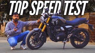 Triumph Speed 400 MY 25 TOP SPEED | Faster than Guerrilla 450?