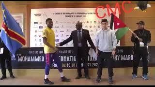 IBF BOXING TROPHY MOROCCO CONGRATS TO OUR BOXER STEVE KULUNGELUKA DRC 71.5KG WITH 2 JORDANS