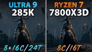 Intel Ultra 9 285K vs AMD Ryzen 7 7800X3D // Test in 10 Games