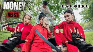 Parkour MONEY HEIST Confront POLICE || ESCAPE from SECURITY chase In REAL LIFE (BELLA CIAO REMIX)