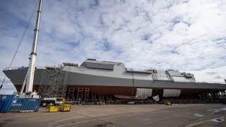 Uk First Type 26 Frigate HMS Glasgow Takes Shape