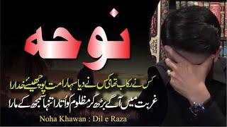 Kis Ne Raqab Thami Kis Ne Diya Sahara | Noha Muharram 2024 | Dil e Raza | Hassan Allahyari Urdu