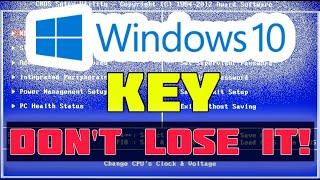 How to find out the WINDOWS key embedded in the laptop BIOS