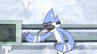 Regular Show - Mordecai And Rigby Stuck In The Meat Locker