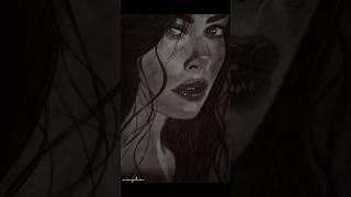 From a blank canvas to my first realistic artwork #lyrics #viralvideo  #talenthouseartist #video