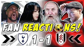 SPURS FANS DEJECTED  REACTION TO TOTTENHAM 1-1 FULHAM | PREMIER LEAGUE FAN REACTIONS