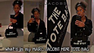 What’s in my MARC JACOBS MINI TOTE BAG | ft. FashionKicks | Khalea Marie