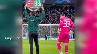 Crazy moment when scott Carson replaces ederson vs sporting 2022