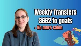 WEEKLY TRANSFERS || 403B CONTIRBUTION, DEBT PAYMENTS, & SAVINGS MONEY ON HAIR APPOINTMENTS