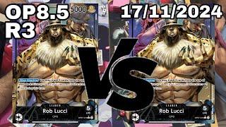 OP8.5 B Lucci Mirror Match R3 | One Piece TCG Gameplay