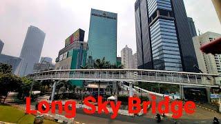 Jelajah Long Sky Bridge Shelter Benhil - Semanggi #transjakarta #skybridge #jakarta