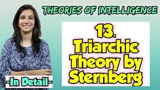 Triarchic Theory of Intelligence By Sternberg | For All Teaching Exams  @InculcateLearning  Ravina