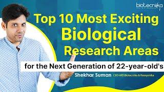 Top 10 Most Exciting Biological Research Areas For Next Generation of 22-year-old's