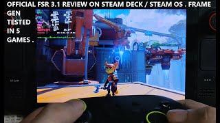 Steam Deck LCD Official FSR 3.1 Review in 5 Nixxes Games | Frame Generation Test + XeSS 1.3 Steam OS
