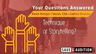 Technique or Storytelling? with Kevin Metzger-Timson, CSA