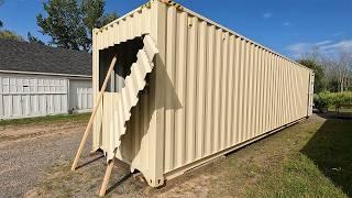 Shipping Container Home Build In 10 Minutes (V6)