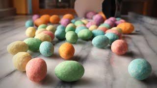 How Candy Coated Chocolate Eggs are made - Homemade M&Ms!