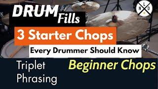 Gospel Drum Fill #8 | Triplet Phrasing with 3 Starter Chops | Beginner Chops | Next Level Drums, LLC