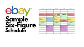 Sample $100,000 Profit a Year eBay Schedule