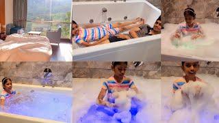 #Tiyakutty 1stTime #Jacuzziയിൽ #BubbleEffect try ചെയ്യുന്നത് #Soapനെ മുഴുവൻ #Snow️ ആക്കി മാറ്റി