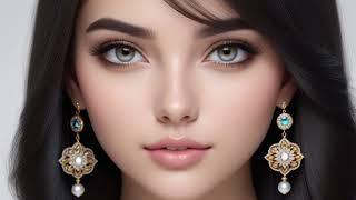 Model makeup beauty girl HD wallpaper #cute #american #ai #lookbook