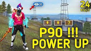 SOLO VS SQUAD || P90 POWER'S UP!!! MOST AGGRESSIVE & UNDERRATED GUN IN FF|| 99% HEADSHOT INTEL I5