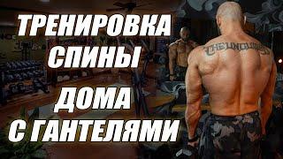 Как накачать спину дома с гантелями? Супер комплекс упражнений на спину с гантелями!