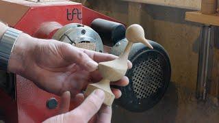 Multi axis woodturning an oak bird