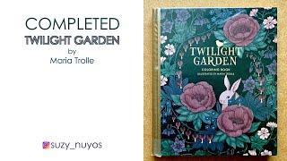 [Completed Coloring Book] Twilight Garden by Maria Trolle