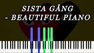 C.Gambino - Sista Gång | Beautiful Piano Tutorial