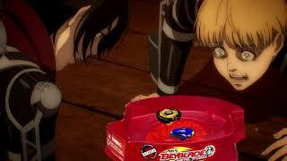 Episode 67 of AOT but it’s Beyblades instead of death