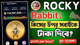 rokcy rabbit কিসের উপর টাকা দিবে || rokcy rabbit কিভাবে টাকা তুলব || rocky rabbit listing date