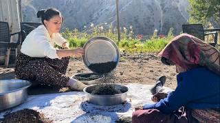 Taş Üzerinde Kahve Yapımı / Eski Yöntemlerle Menengiç Kahvesi